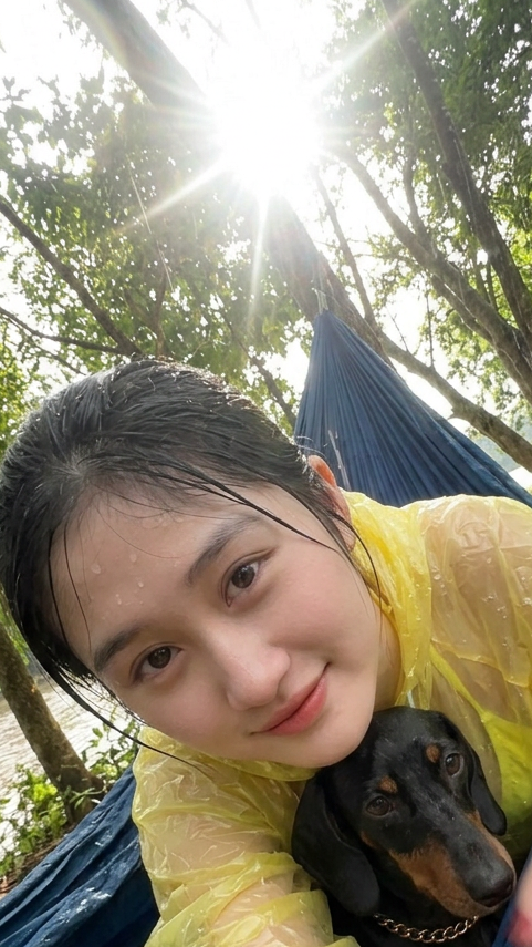 Sunny portrait outdoors